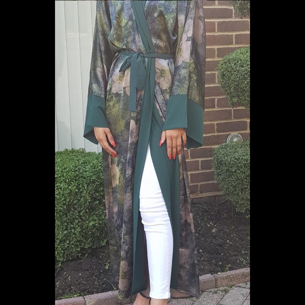 Green abaya from Dubai